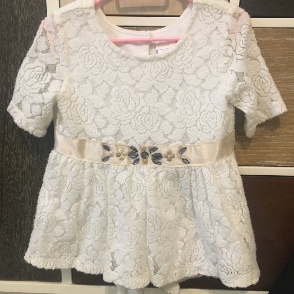Softest cream flower top/dress